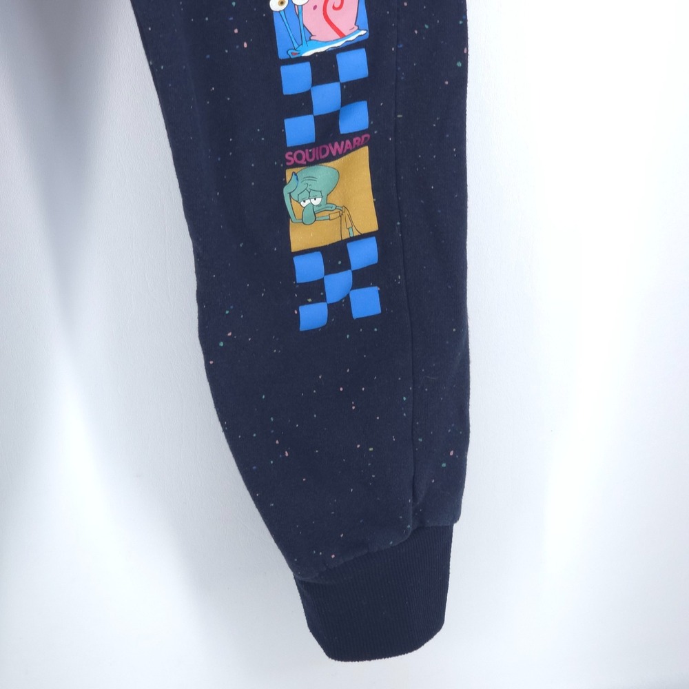 Nickelodeon Spongebob SquarePants Joggers XS Blue Best Friends Club Sweatpants - Picture 13 of 16